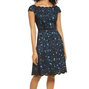 NWT Shani Off The Shoulder Laser Cut Dress Size US 4